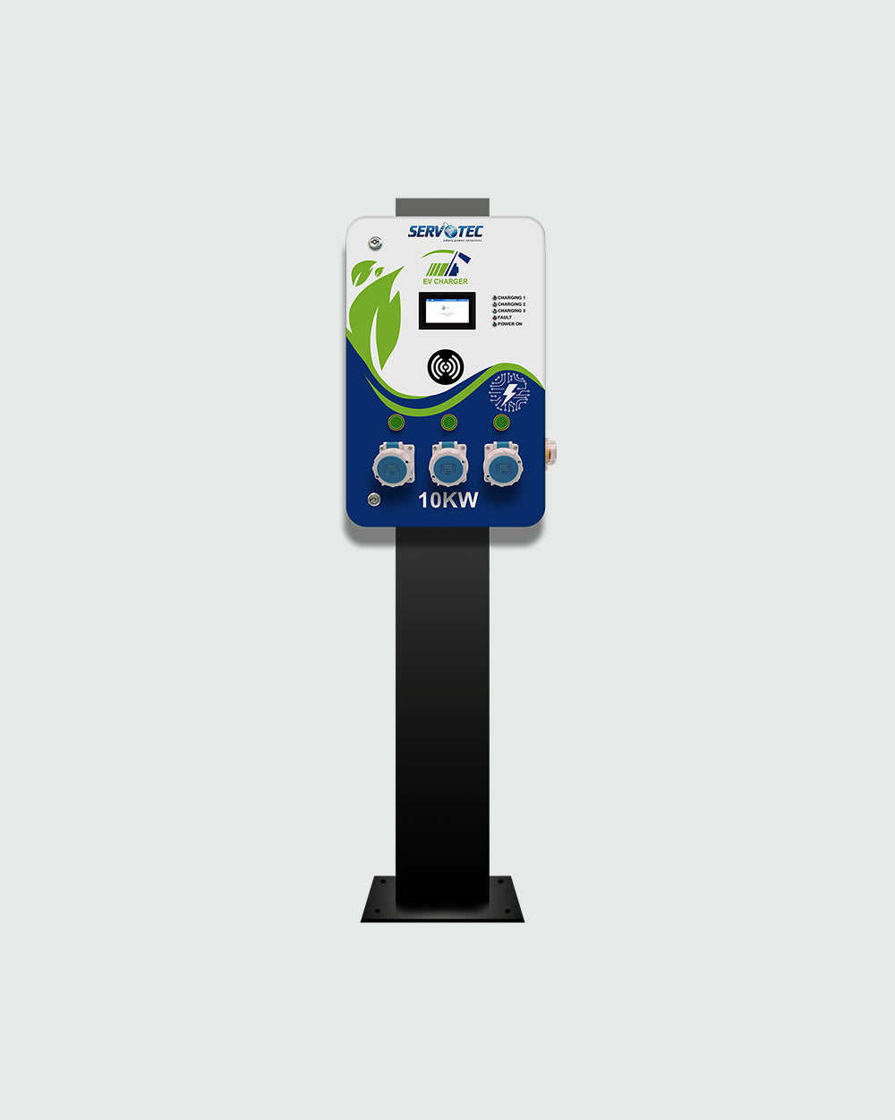 Servotech 10kW Bharat AC EV Charger with 1 Year Warranty