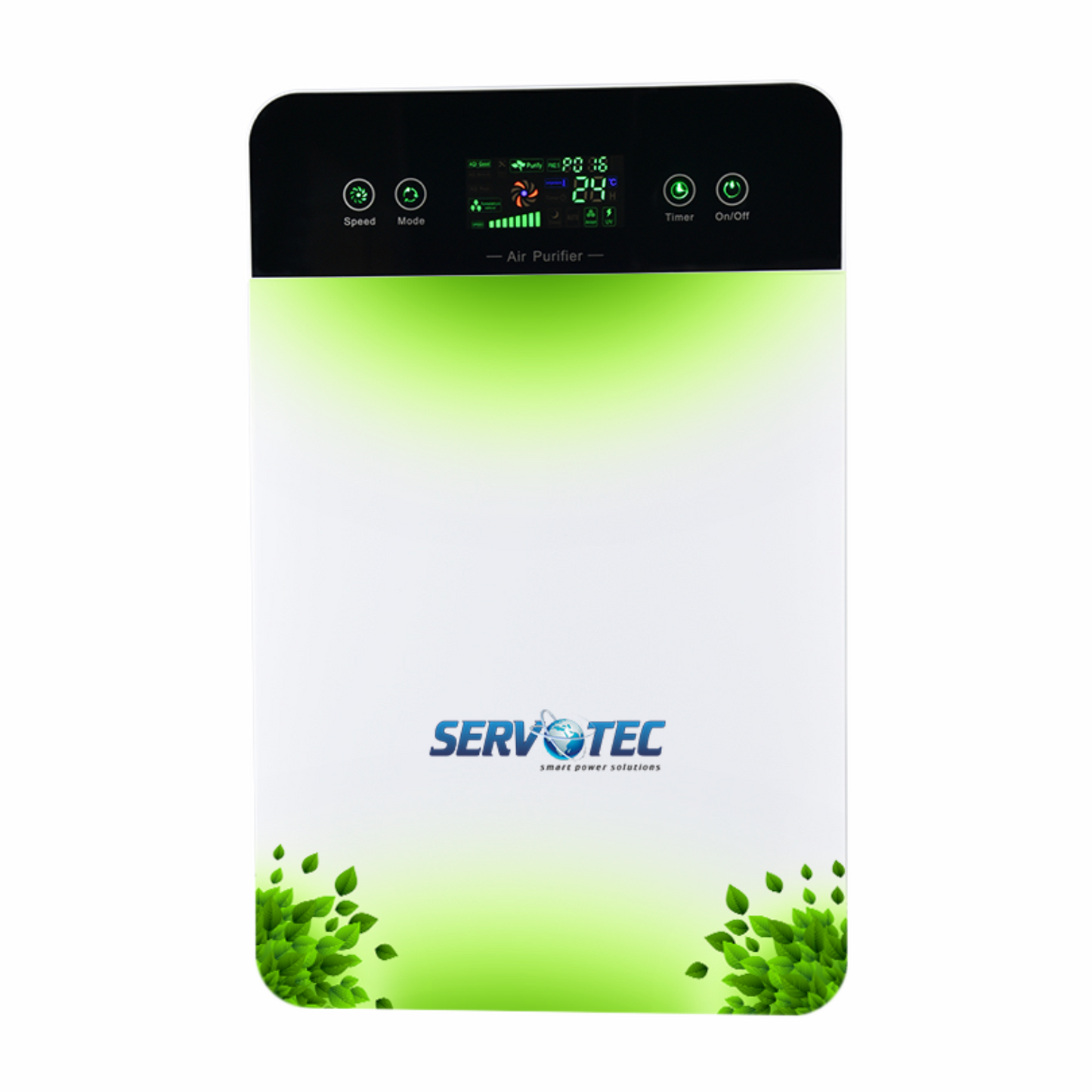 Servotech Air Purifier For Living room,Bedroom&Office |13 Hepa Filter|CADR 180m3/h|Smart Digital Display|Remote Control| Portable Room Air Purifier