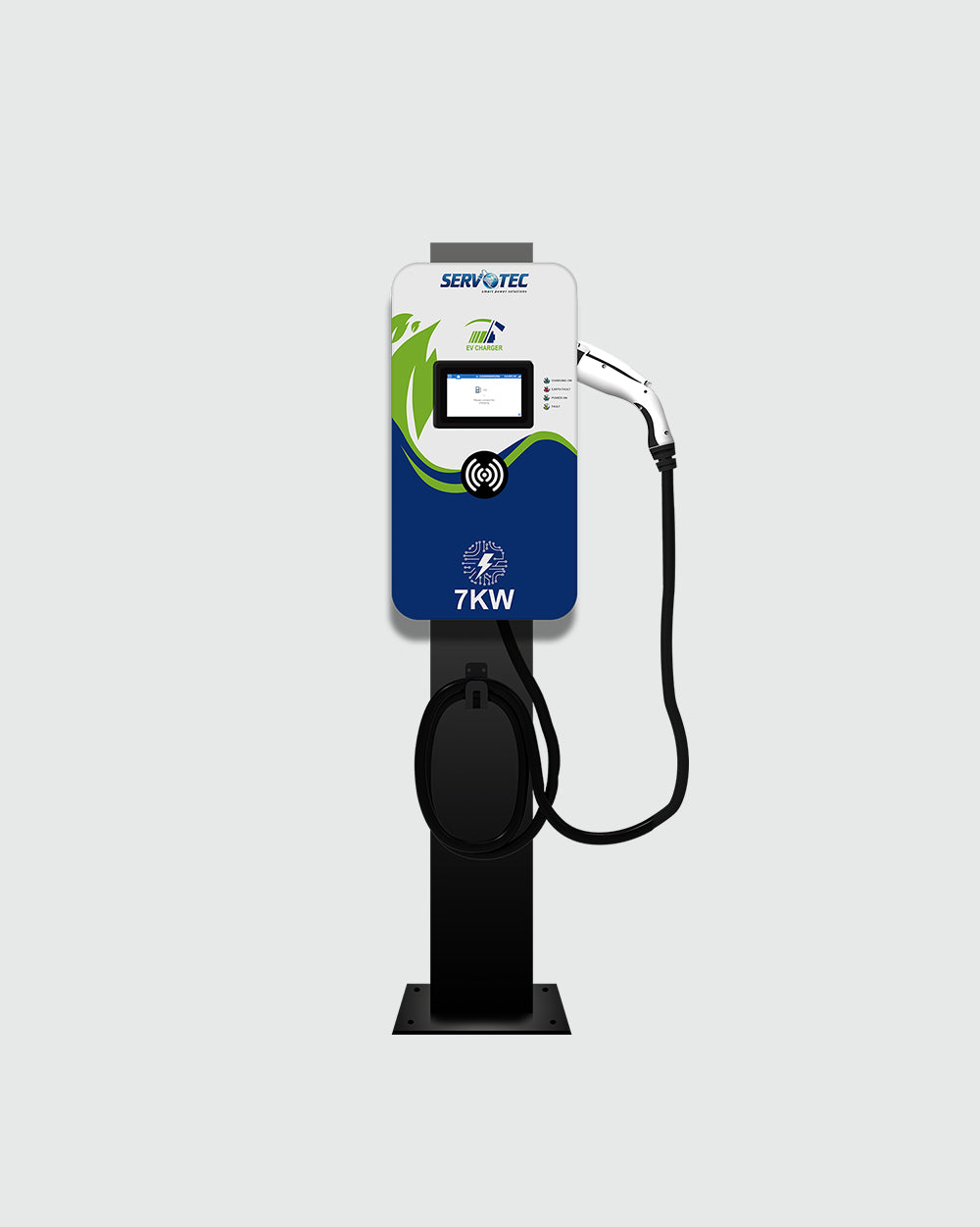 Servotech 7.2kW AC EV Charger Online with (Type 2) Connector