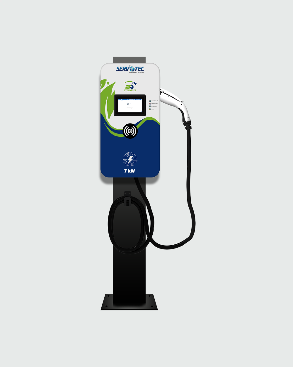 AC Charger 7kW (Type 2) Connector, Single Phase Electric Vehicle Charger: Fast and Efficient Charging | Indoor and Outdoor Use