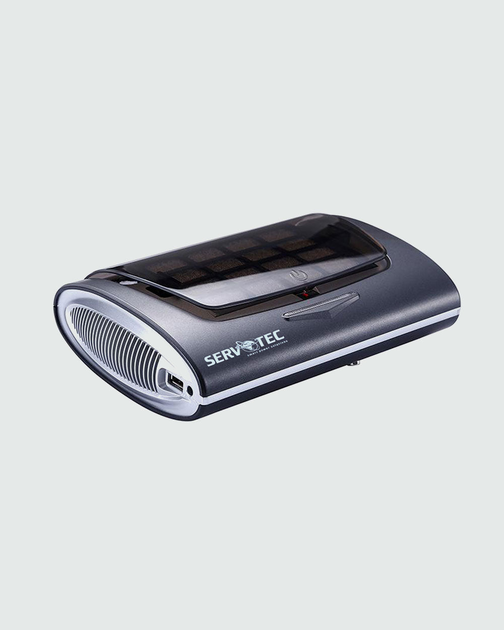 Car Air Purifier with HEPA filter & ionizer, activated carbon filter for clearing odour, Tio2 Nanometer Photocatalyst, USB 5V Output, Power Port