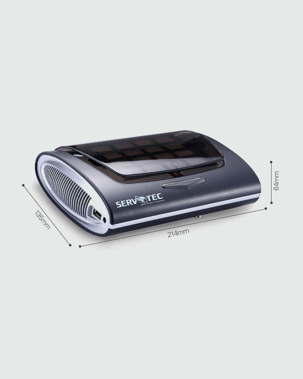 Car Air Purifier with HEPA filter & ionizer, activated carbon filter for clearing odour, Tio2 Nanometer Photocatalyst, USB 5V Output, Power Port