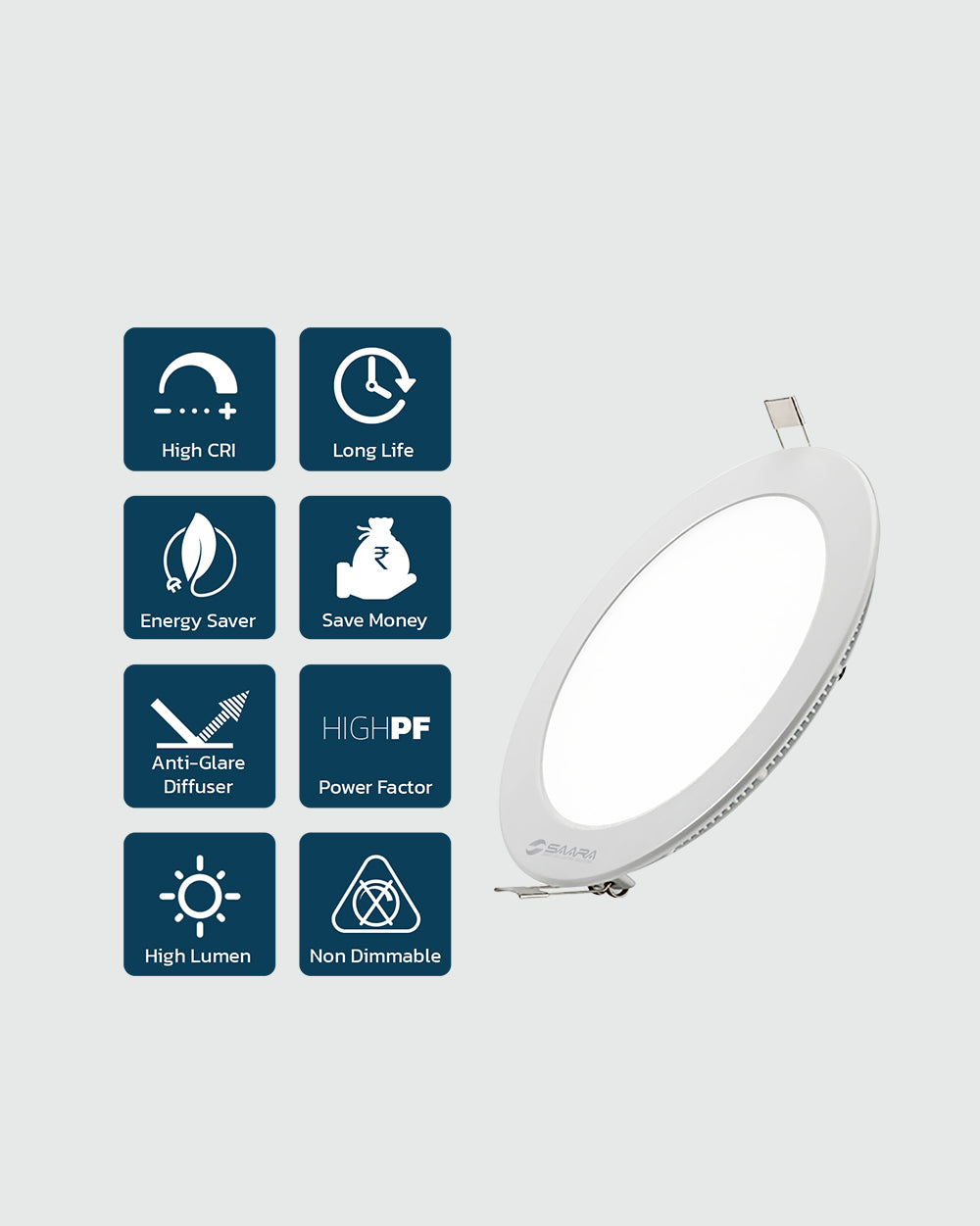 SAARA LED Panel Light Round