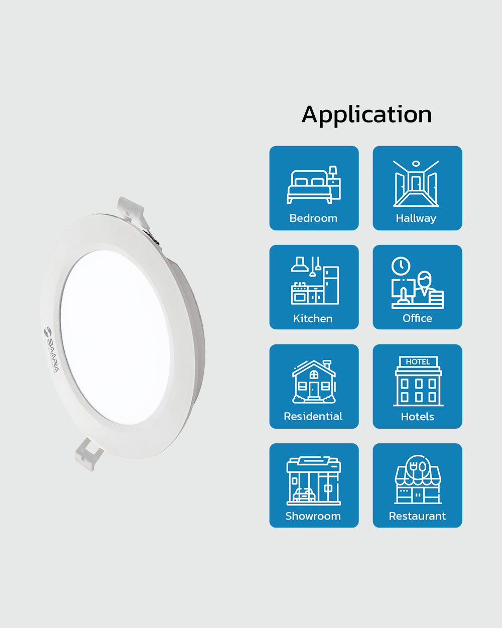 SAARA LED Panel Light Round