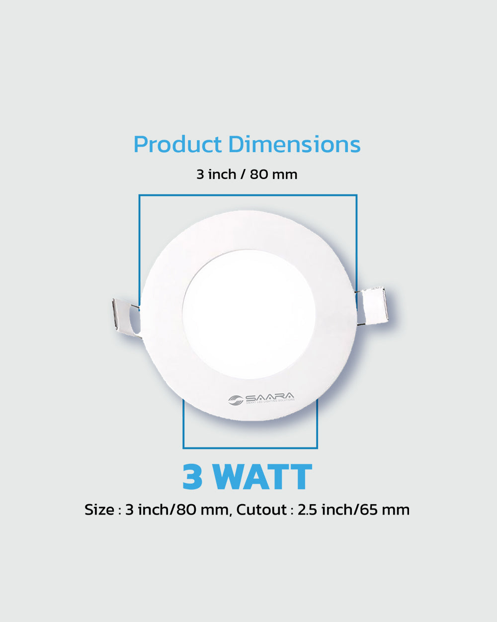 SAARA LED Panel Light Round