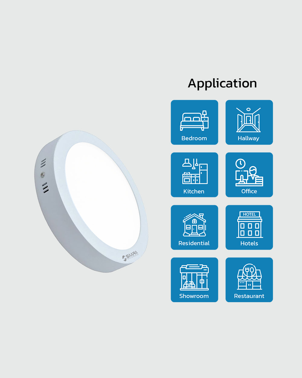 SAARA LED Panel Light Round Surface
