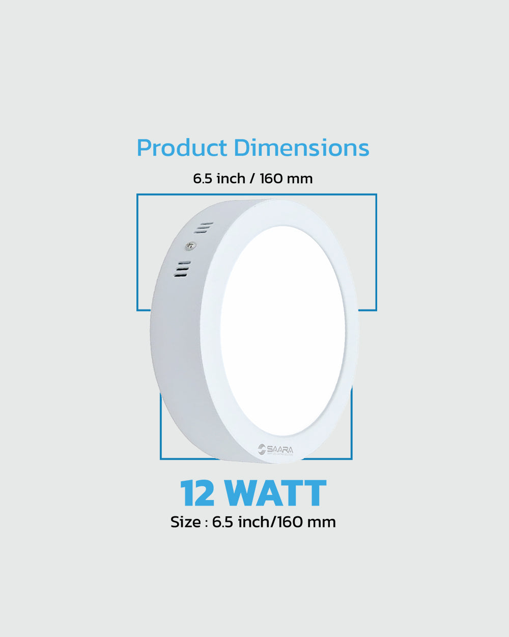 SAARA LED Panel Light Round Surface