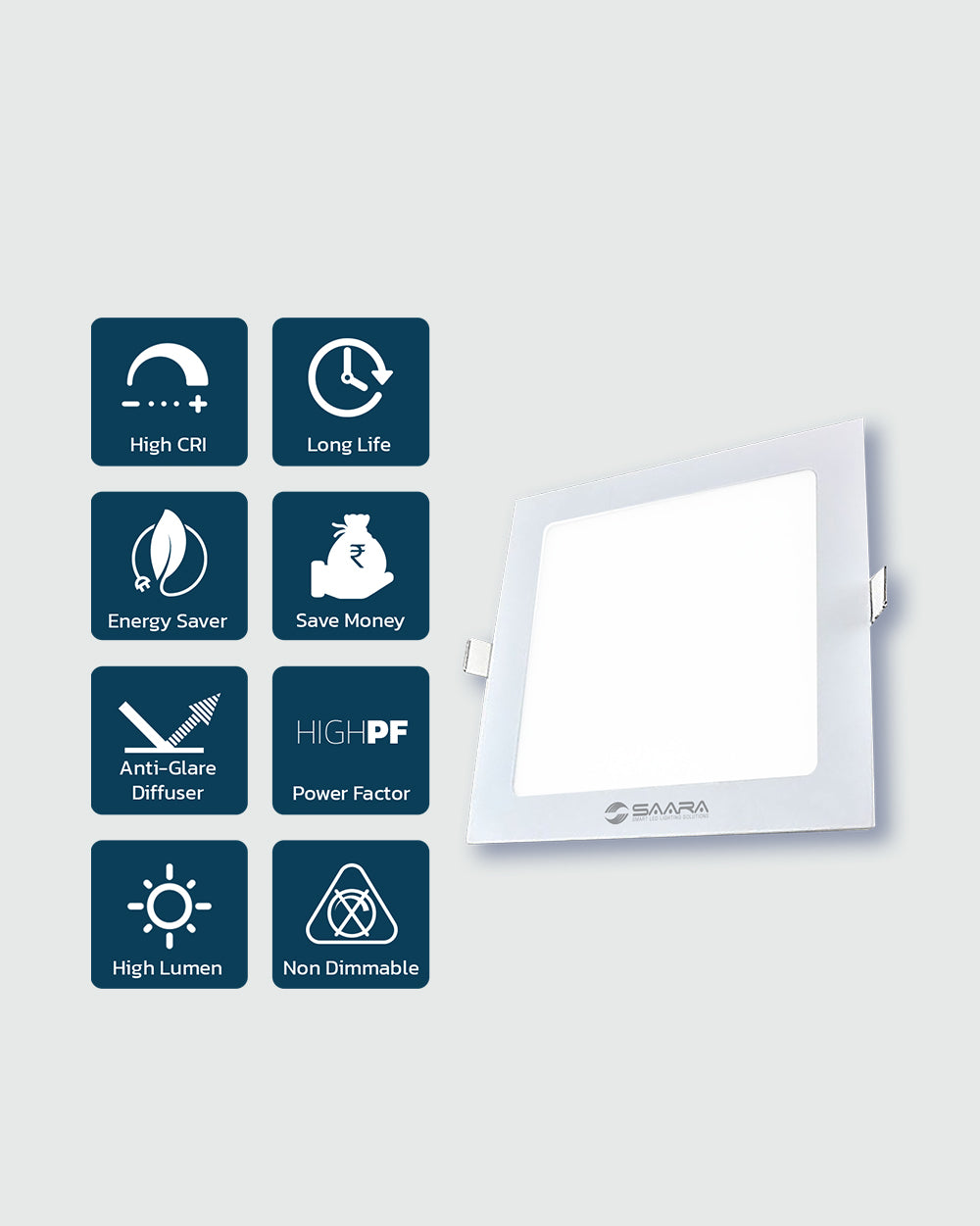 SAARA LED Panel Light Square