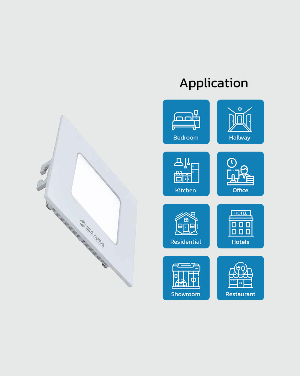 SAARA LED Panel Light Square
