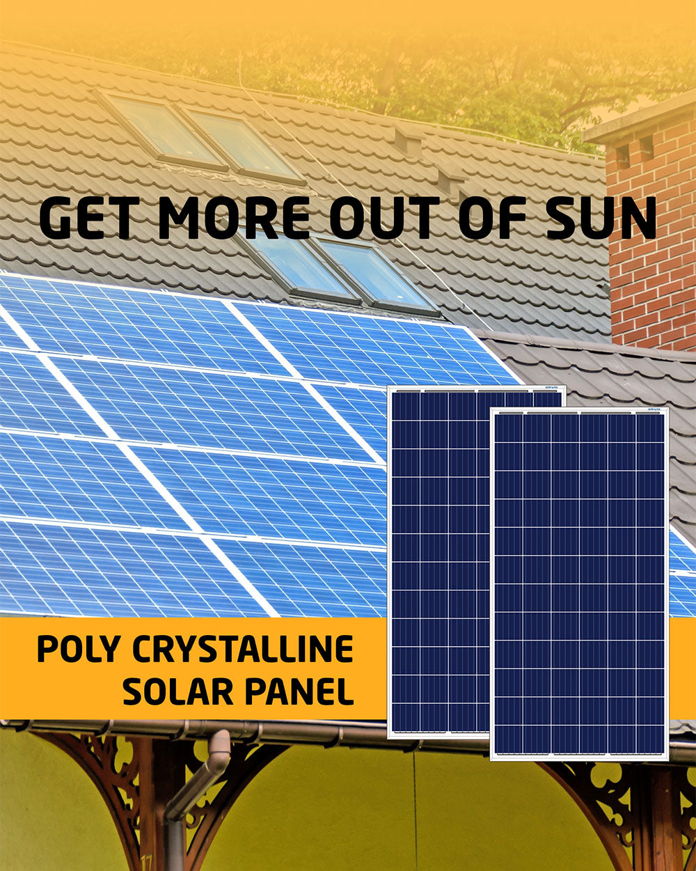 Solar Off Grid Combo | Solar Inverter 800VA + 40Ah Tubular Battery (1 N) + 110 Watt Poly Solar Panel (2 N)