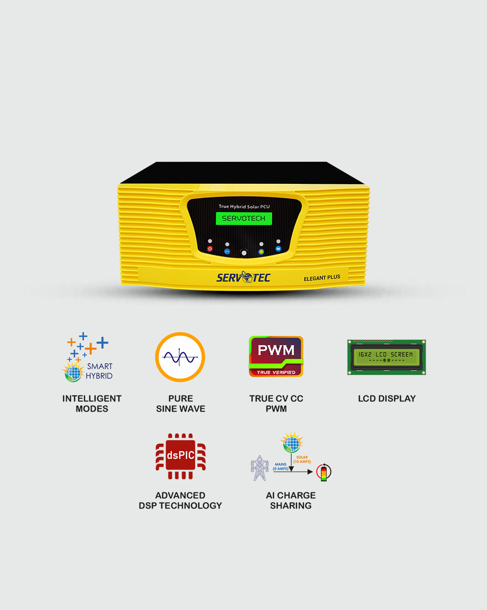 Servotech PWM Technology Elegant Plus Offgrid Solar Inverter