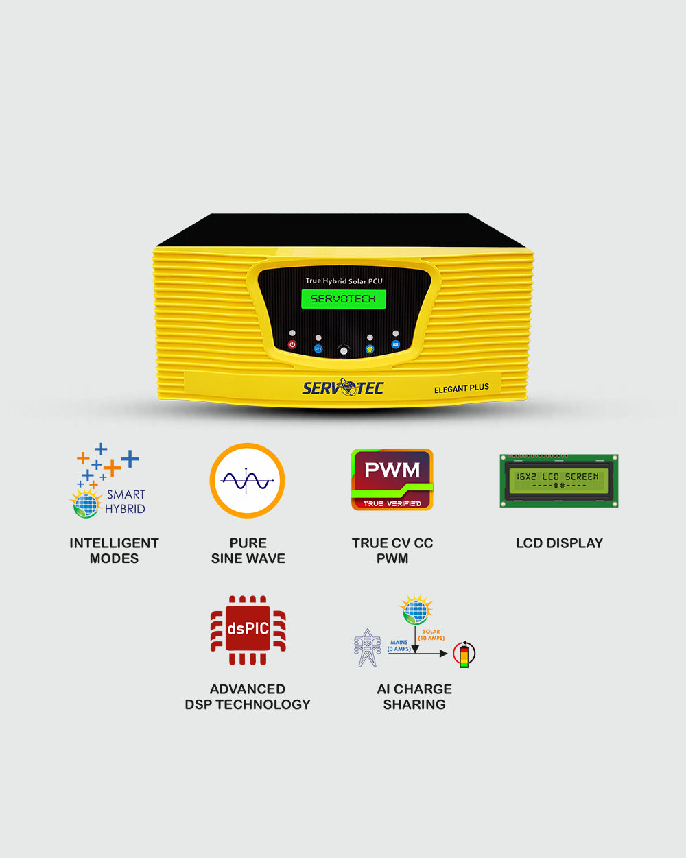Servotech PWM Technology Elegant Plus Offgrid Solar Inverter