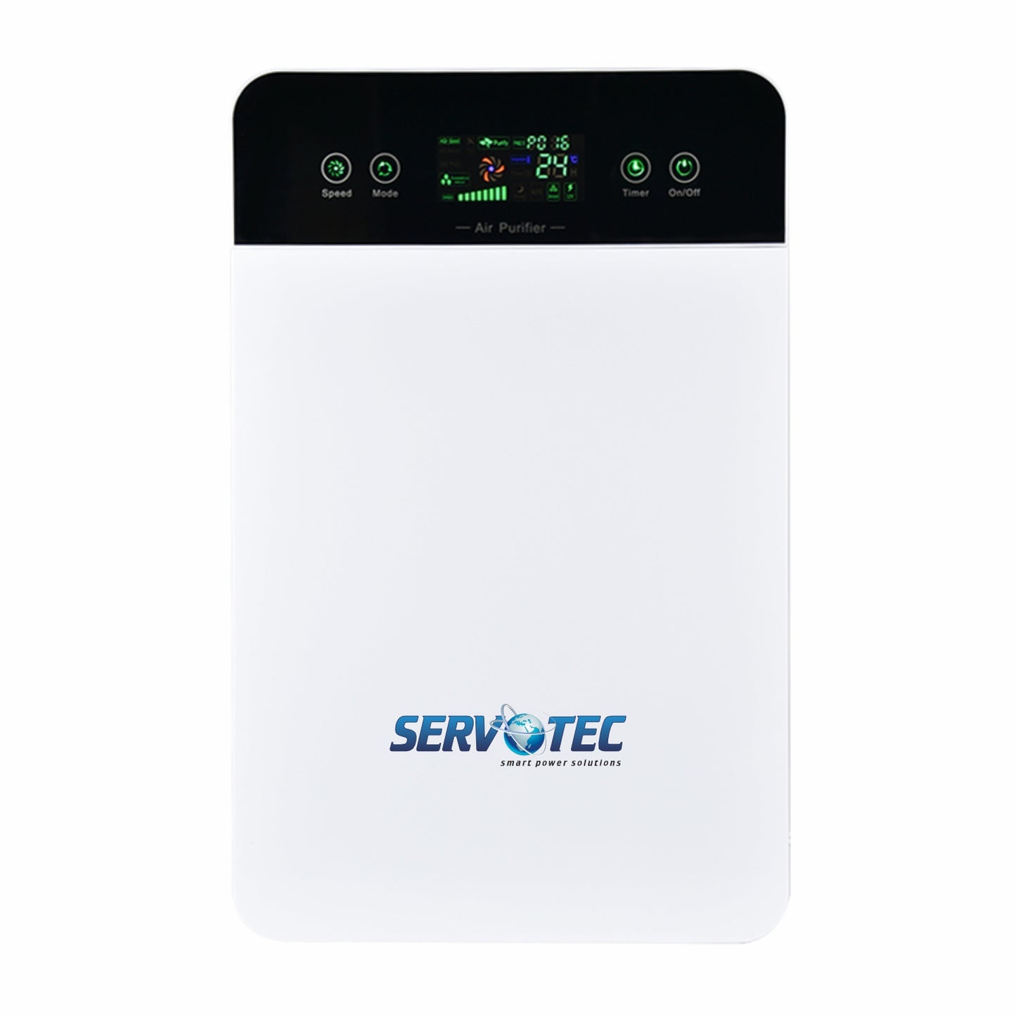 Servotech Air Purifier For Living room,Bedroom&Office |13 Hepa Filter|CADR 180m3/h|Smart Digital Display|Remote Control| Portable Room Air Purifier