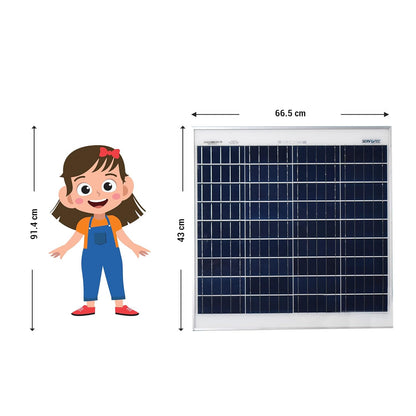 60W 12V Monocrystalline Solar Panel with MC4 Connector – Best Solar Power Solution for Homes & Outdoor Applications