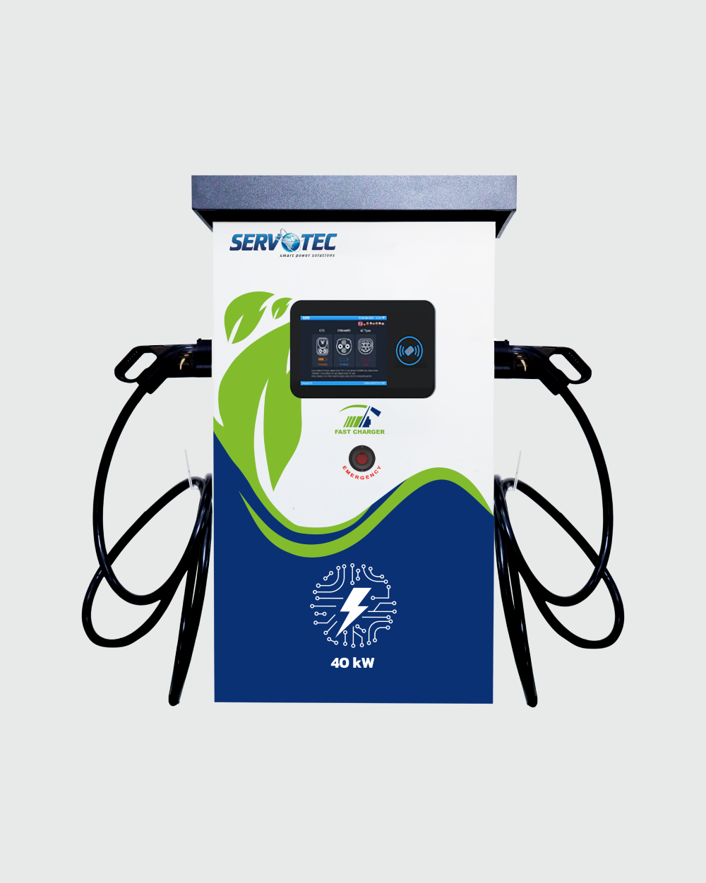DC 40kW EV Charger CCS2 Dual Gun