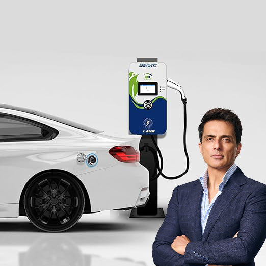 Servotech AC Charger 7kW (Type 2) Connector, Single Phase Electric Vehicle Charger: Fast and Efficient Charging | Indoor and Outdoor Use