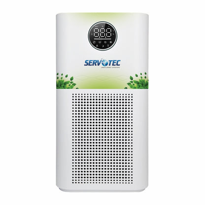 SERVOTECH Smart Air Purifier For Living room,Bedroom&Office|CADR 500 m³/h|WIFI&App Control|H13 Hepa Filter+Activated Carbon+Photocatalyst|4 Stage Filtration|UV Lamp|Negative Ion Generator|Child Lock