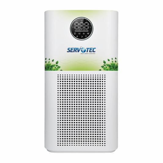 SERVOTECH Smart Air Purifier For Living room,Bedroom&Office|CADR 500 m³/h|WIFI&App Control|H13 Hepa Filter+Activated Carbon+Photocatalyst|4 Stage Filtration|UV Lamp|Negative Ion Generator|Child Lock