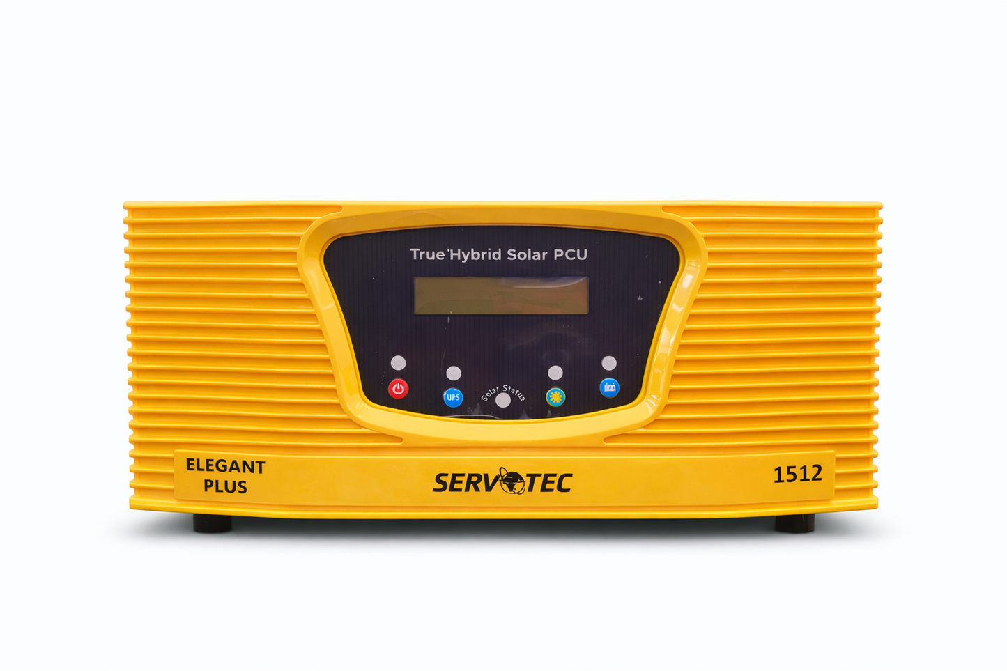 Servotech 1000VA/12V Off Grid PWM Solar Inverter | Pure Sine Wave Solar Inverter for Home | 1kVA Solar Power Backup with Built-in Charge Controller |Pack Of 1|Elegant Plus 1512