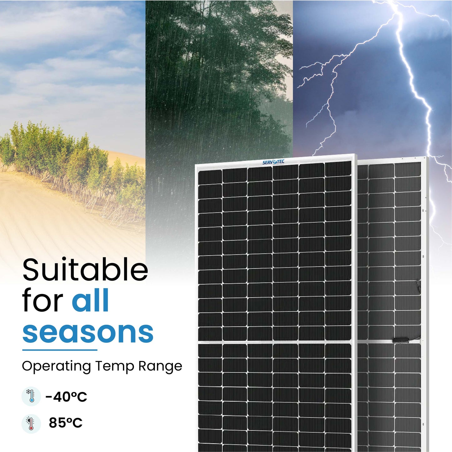 600W Bifacial N-Type TOPCon Half-Cut Solar Panel (Pack of 2) – Best Solar Power Solution for Homes & Offices