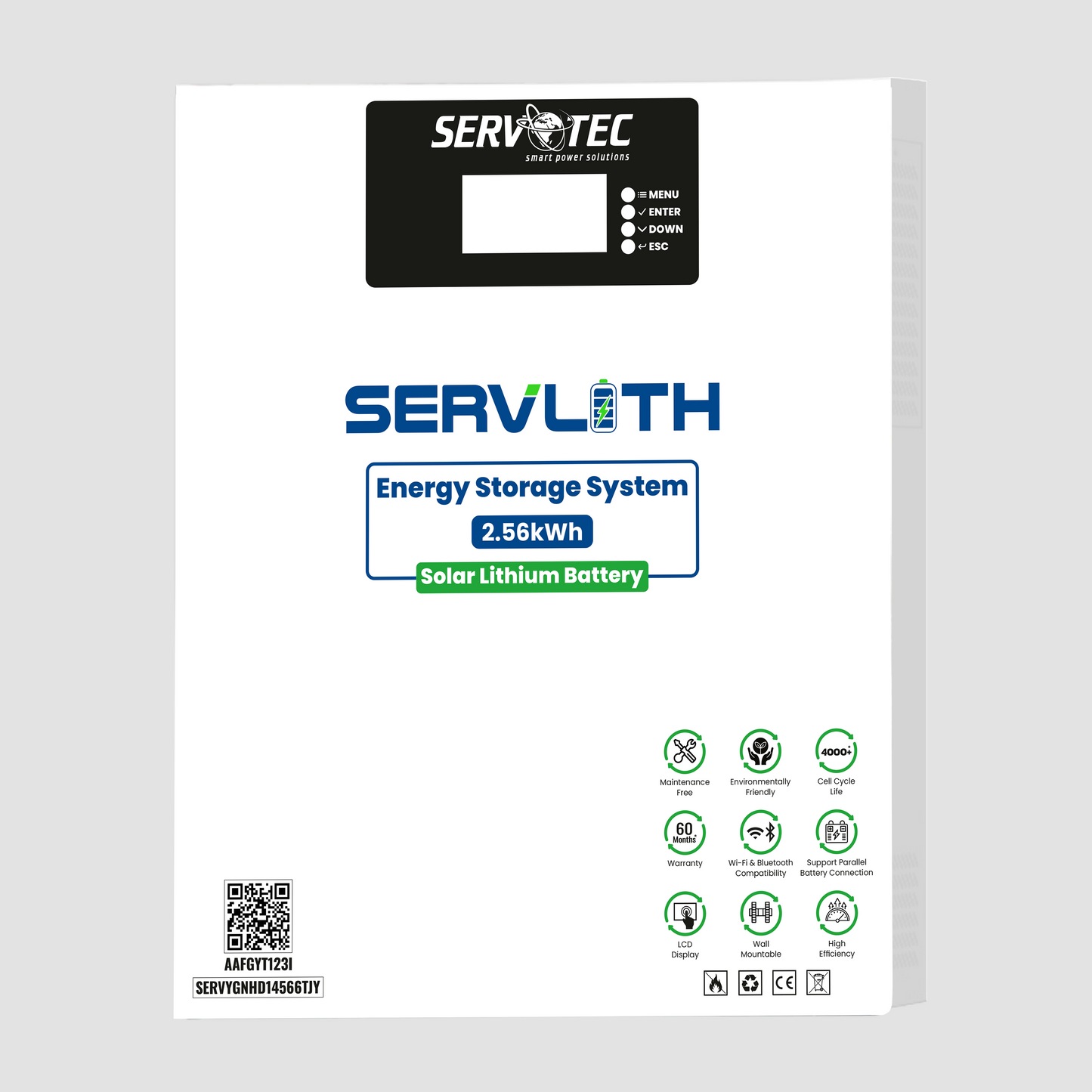 SERVLITH 51.2V/100Ah Solar Lithium Battery | High Performance Lithium Battery | 60-Month Warranty (Copy)