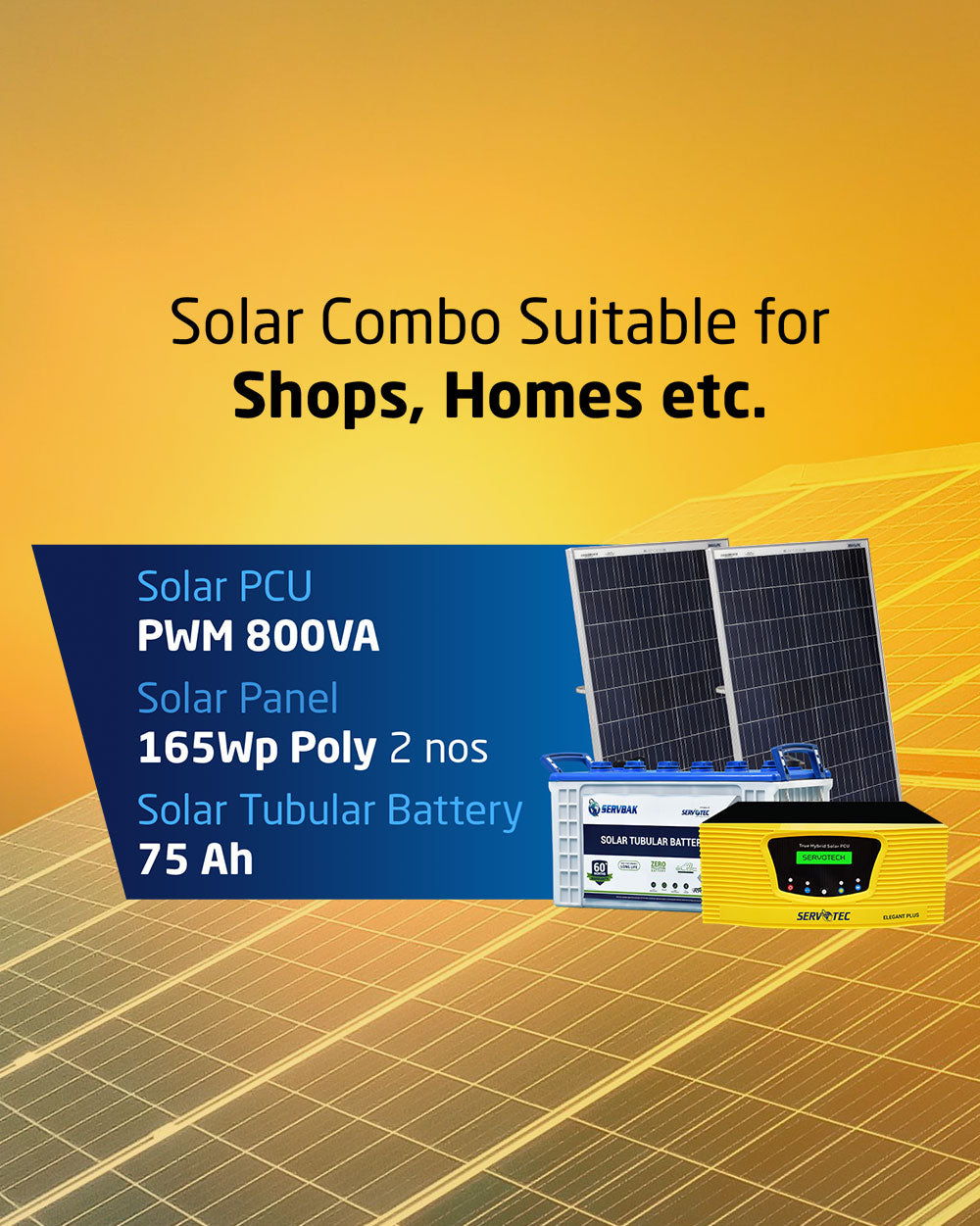 Solar Combi Panel Buy Solar Panel System Online for Home | Solar Combo Packs at Best ...
