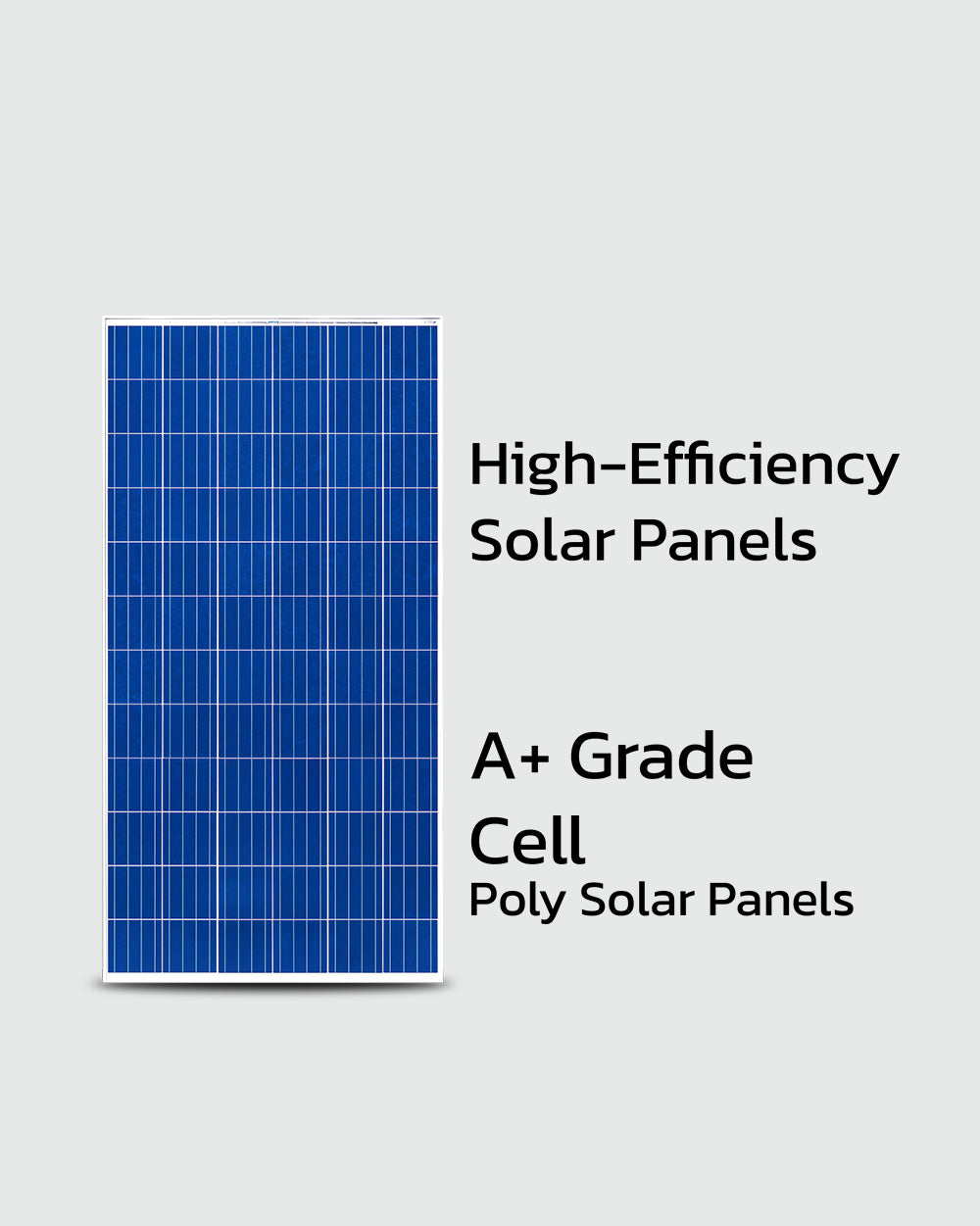 Polycrystalline Solar Panel Maintenance Free | High Technological Solar Panel | 5Bb A+ Grade Solar Cells | Junction Box With Mc4 Connector (28 Years Life)